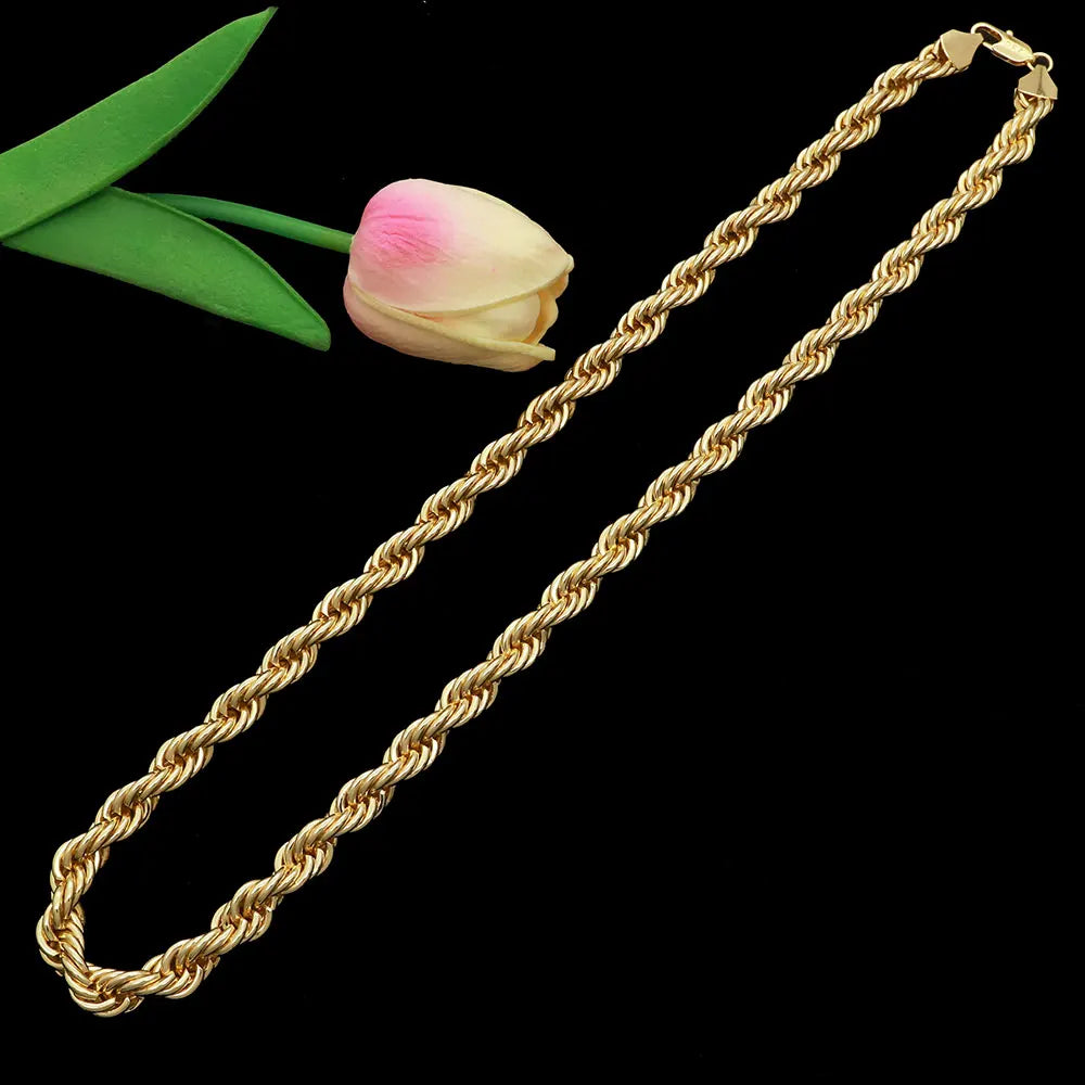 24K Gold Colour Plated Rope Chain