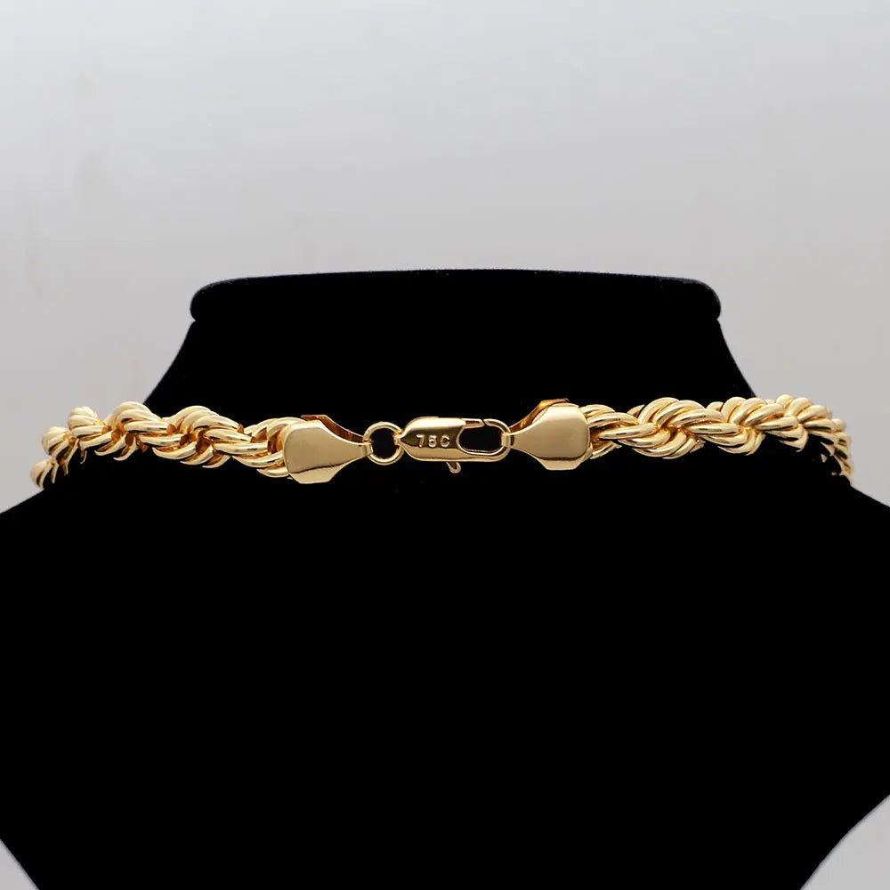 24K Gold Colour Plated Rope Chain