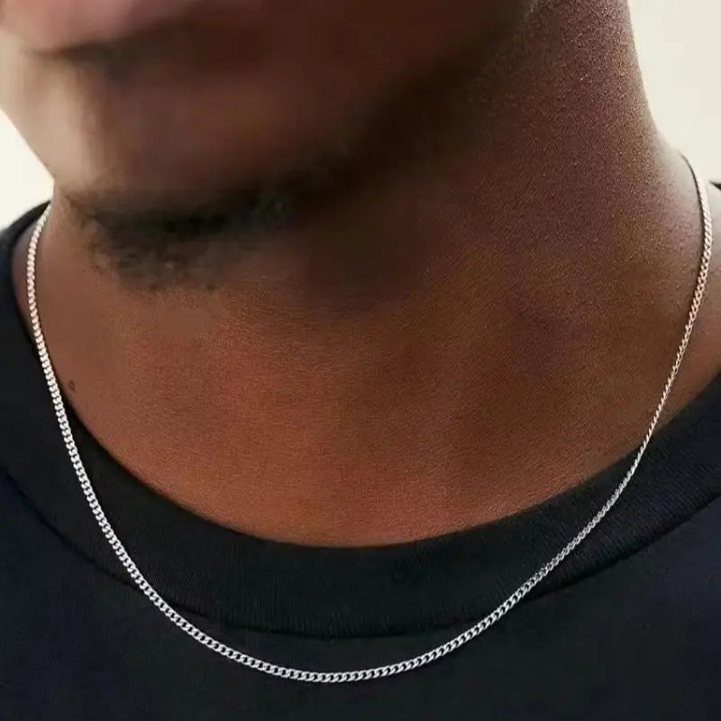 3mm Stainless Steel Silver Necklace