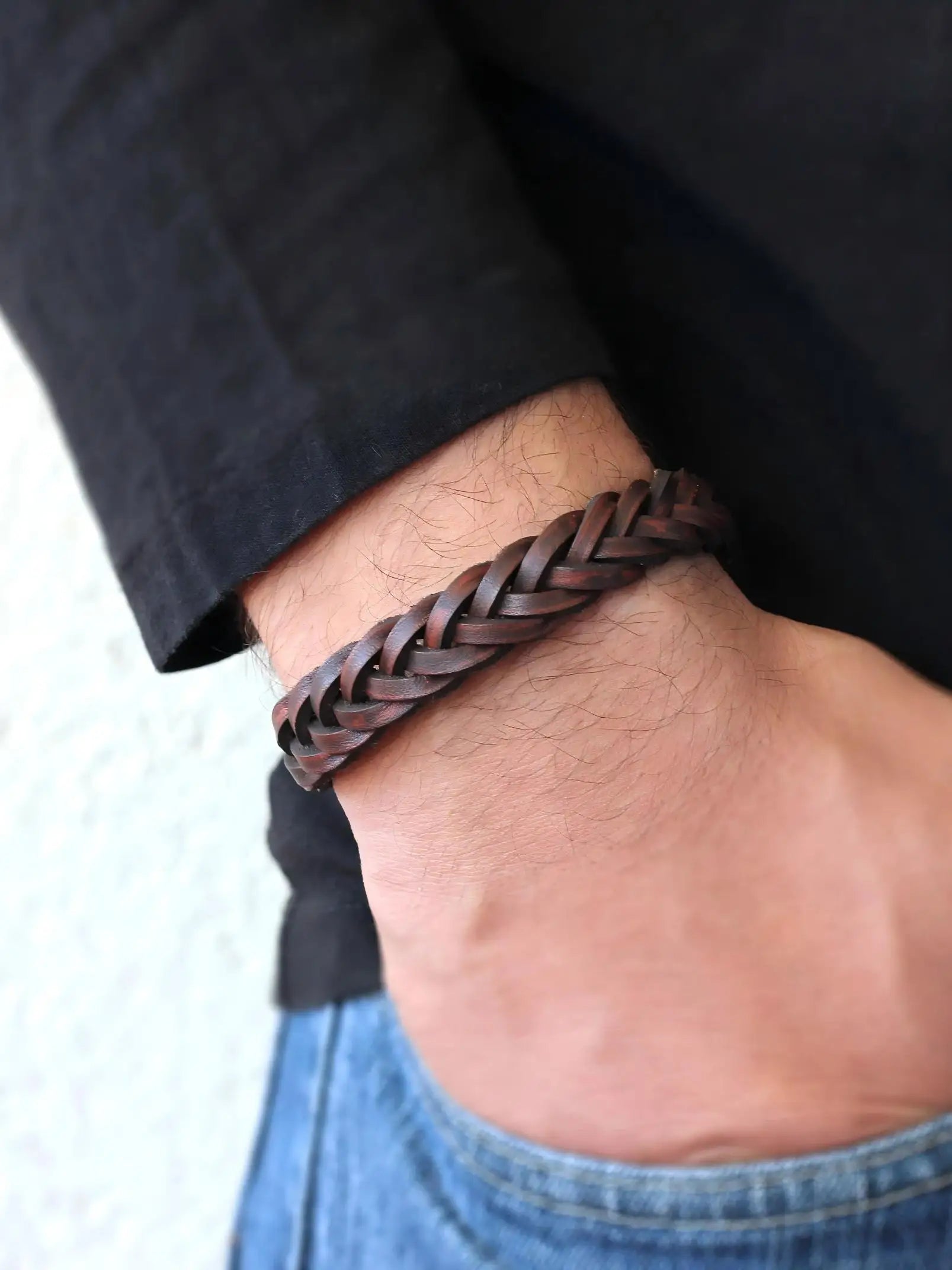 Braided Leather Bracelet