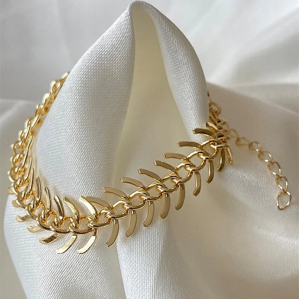 Spine Shaped Brass Bracelet
