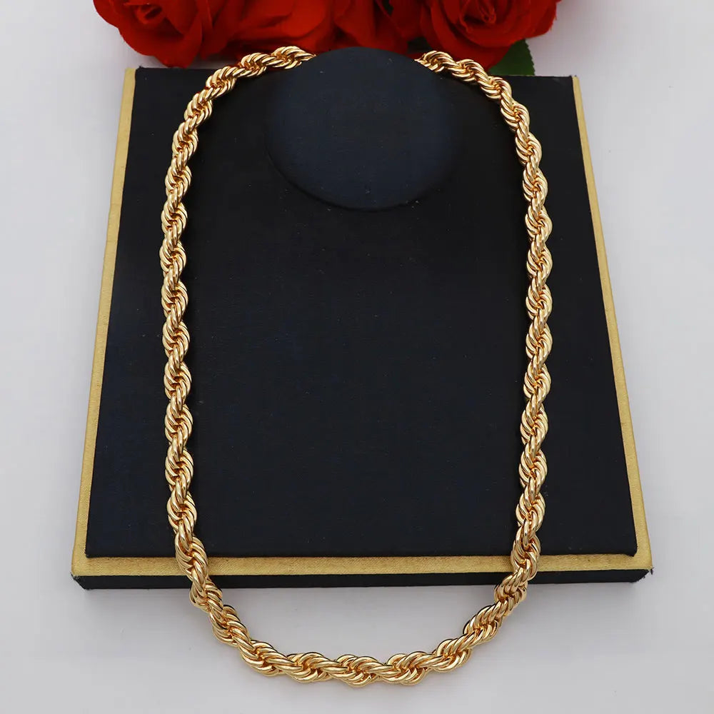 24K Gold Colour Plated Rope Chain
